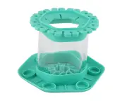 Makeup Brush Cleaner Round Detachable Brush Scrubber Board Cleaner Multifunctional Brush Cleaning Mat Cup for Home Dormitory Green