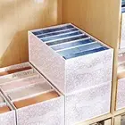 Closet Storage Box Tear-resistant Space-saving 6/7/12 Grids Sock Clothes Jeans