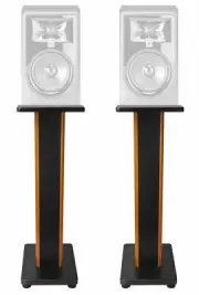 (2) Rockville 28" 2-Tone Studio Monitor Speaker Stands For JBL 308P MKII