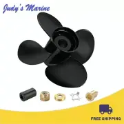 13.8 x 11 Outboard Propeller fit Mercury 40-140HP 15 Spline Tooth 4 Blades,RH