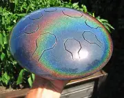 Mini-Vibe Stainless Steel Tongue Drum - Moonshine - 8 Notes - Freya - Handpan B