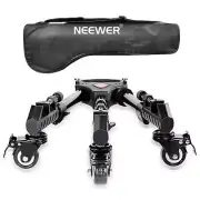 Neewer Photography Professional Universal Folding Camera Tripod Dolly with Rubbe