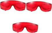 jojofuny Protection Goggle Work Goggles Sports Goggles Protective Eye Wear Torching Goggles Protective Eyewear Safety Goggles Protective Safety Glasses Fog Proof Eyewear Plastic Red
