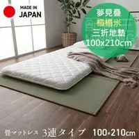 在飛比找樂天市場購物網優惠-日本代購 空運 夢見疊 榻榻米 折疊 床墊 地墊 100x2