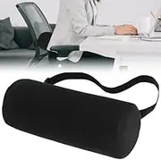 LeoLeoyy Lumbar Support Roll Memory Foam Lumbar Roll Pillow Ergonomic Lower Back Support Roll Pillow with Removable Washable Cover Back Roll Pillow with Elastic Strap 11 inch Length for Chair