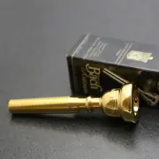 Genuine Bach 24K Gold Artisan Trumpet Mouthpiece, 7E NEW! Ships Fast!