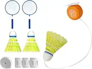 Automatic Rebound Badminton - Portable Badminton Trainer | Adjustable Portable Rebound Shuttlecock Practice Racket Swing Set Agility Training for Playgrounds Garden