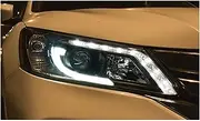 Headlight Assembly Compatible With Accord 2013-2015 LED DRL Turn Signal Xenon Low Beam(HID Lamp)