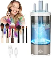 peaceking Electric Makeup Brush Cleaner - Deep Cleaning with Mains Powered, Make Up Brush Cleaner Compatible with All Brush Sizes, Compact & Practical