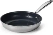 8-Inch Tri-Ply Clad Stainless Steel Small Frying Pan, Induction-Ready