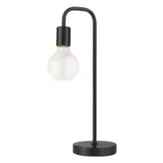 Globe Electric 12920 Holden Table Lamp, 18", Black Satin