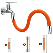 Faucet Foaming Extender 360 Rotating Pipe Kitchen Tap Extension Long Hose Flexible Universal 20CM