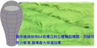 LIROSA 吉諾佳羽絨睡袋 AS300B 總重900公克3種配色現貨供應歡迎自取 適用登山自助旅行背包客送450元贈品