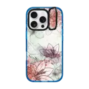 iPhone 16 Pro Impact Ring Stand Case MagSafe Compatible VINTAGE WATERCOLOR FLOWERS BOHO FESTIVAL TROPICAL DESIGN PRETTY GIRL BOSS