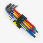 Wera 022640 Multicolor Hex + Ball End Hex SAE L-key Clip Set