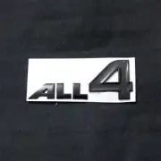 1x Glossy Black ALL4 Metal Emblem Decal Badge Sticker Cooper Turbo JCW Works Car (for: Renault)
