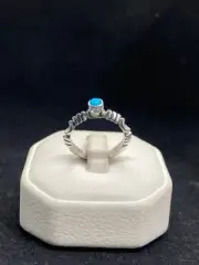 Native American Navajo sleeping beauty turquoise Sterling Silver Ring Size 7.25