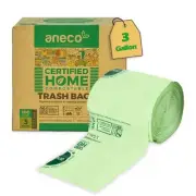 ANECO 100% Compostable Food Waste Bags 3 Gallon 100 Count Extra Thick Compost