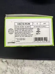 Leviton OSC10-RUW Low Voltage Ultrasonic 360° Occupancy Sensor Ceiling 1000sf