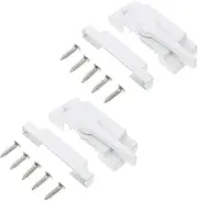 DIYEAH 2Sets Security Sash Locks Sturdy Theft Sliding Window Locks for Home Use Zinc Alloy Material Easy Locking Mechanism Childproof Design Finish