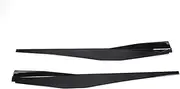 ABS Black Car Side Skirts Extension Rocker Panels Lip Splitters Bumper Compatible for Chevrolet Corvette C8 2020-2023 Exterior Accessories