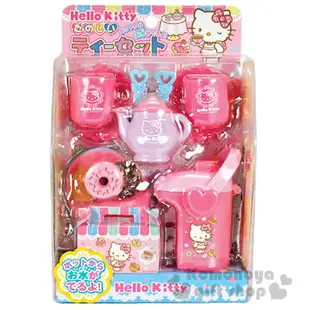 小禮堂 Hello Kitty 扮家家酒下午茶玩具組《粉.熱水瓶.甜甜圈.泡殼紙卡》