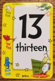 Dr. Seuss Counting Number 13 Thirteen Card Junk Smash Journal Scrapbook Crafts