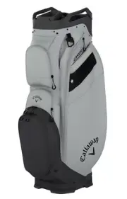 CALLAWAY ORG 14 CART GOLF BAG - SILVER - NEW 2025