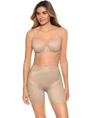 [Miraclesuit Shapewear] Tummy Tuck Firm Control High Waist Shapewear Shorts in Warm Beige