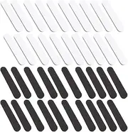 Esforzarse Hat Size Reducer 40 Pcs, Caps Sweatband Tighten Reducing Tape Men and Women's Hats, Felt Cap Size Reducer Tape for Cowboy Hat, Sun Hat, Baseball Caps, Black and White(11×2×0.5cm)