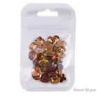 Glue-on Nail Rhinestones Rhinestone Jewelry Autumn Coffee Nail Rhinestones