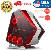 ATX Computer Gaming Glass metal Case Special-Shaped Aluminum Desktop Computer