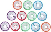 CLISPEED 12pcs Silicone Fishing Line Bobbin Spools Durable and Lightweight Fishing String Winders for Management Random Color