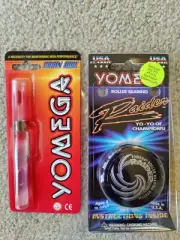 NEW FACTORY SEALED YOMEGA RAIDER PURPLE BLACK SIDES YO-YO & BRAIN LUBE PEN