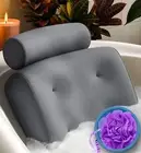 Comfort Luxury Bath Pillow Head, Neck, Back Support Cushion for Bathtub & Spa