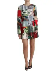 Dolce & Gabbana Floral Jacquard Mini Shift Dress Women's Masterpiece Authentic