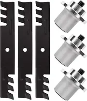 48 Inch Lawn Mower Deck Rebuild Kit Compatible with Hustler FasTrak SD, TrimStar, Hustler Z4 Zero Turn Mowers, 3 Spindle+3 Blade, for 783506 795757 795757X AM104489