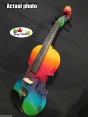 Solid wood Colorful 5 strings electric violin & Full size E-violin