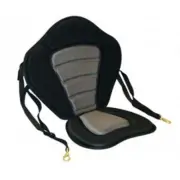 DELUXE KAYAK SEAT Padded Back Rest Comfy Chair Straps Hooks Canoe Adjustable