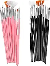 Hoement 30Pcs Cake Decorating Brushes Versatile Baking Tools for Pastry Chefs Includes Various Shapes for Smooth Application Long for Home Bakers and Cake