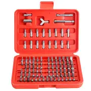 1Set 100Pcs Screwdriver Bit Set Chrome Vanadium Steel Assortment Set Square Screw Bits Power Tools
