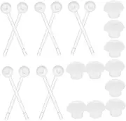 [ADOCARN] Ear Stick Ear Protection Set Piercing Earrings Plastic Earrings for Sensitive Ears Clear Piercing Jewelry Ball Earrings for Women Ball Earrings for Women Invisible Studs