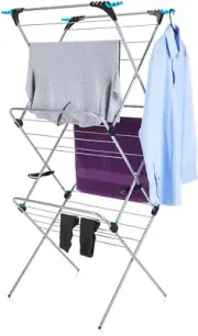 Homecare 3 Tier plus Drying Rack, 49', Silver