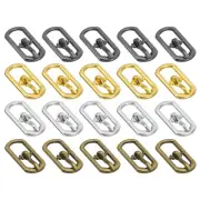 40Pcs Metal Roller Buckles, 5.5mm - 0.22" Sewing Mini Buckle (4Colors, 16.5mm)