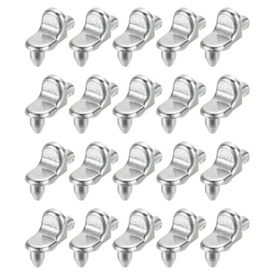 20Pcs 1/5'' Shelf Pegs, 0.81''x0.35''x0.68'' Metal Cupboard Shelf Support Pegs