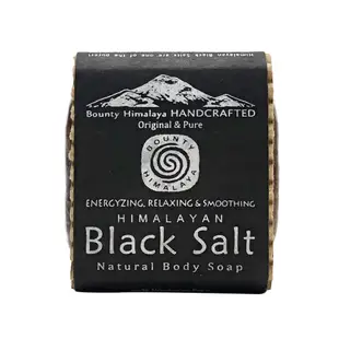 尼泊爾喜馬拉雅之寶黑岩鹽紓壓護膚養髮皂100g (用84種珍貴微量元素一次灌注肌膚) 玫瑰鹽 洗髮 沐浴 手工皂