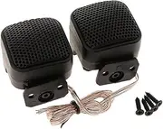 Daseeme Car o Speaker, Universal 12v Dc Super Power Loud Square Car o Tweeter2pcsblack