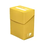 Ultra Pro Deck Box For Collectible Gaming Cards YELLOW Holds 80+ Sleeved Cards