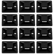 100 Pcs Fixing Seat Suction Cup Tie Holder Wire Cable Organizer Mount Clips