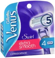 Gillette Venus Women's Razor Blade Refills Swirl 4 Count